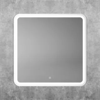 Зеркало с подсветкой ArtMax Genova AM-Gen-800-800-DS-F-White 80 см белый